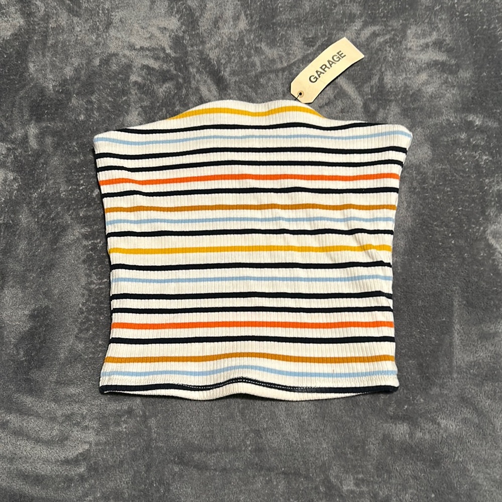 BRAND NEW Garage Striped Tube Top